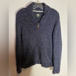 Roots Navy Zip-Up Sweater